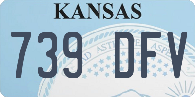 KS license plate 739DFV