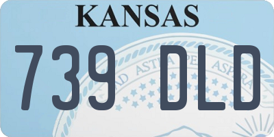 KS license plate 739DLD