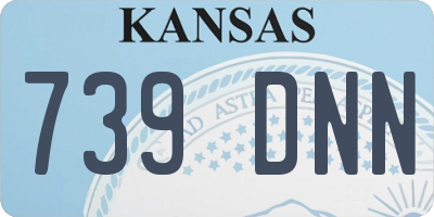 KS license plate 739DNN