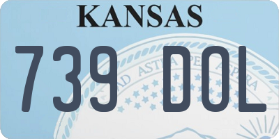 KS license plate 739DOL