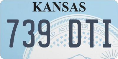 KS license plate 739DTI