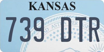 KS license plate 739DTR