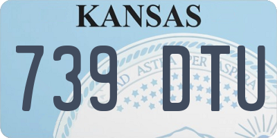 KS license plate 739DTU