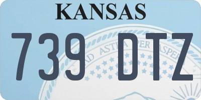 KS license plate 739DTZ