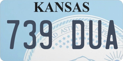 KS license plate 739DUA