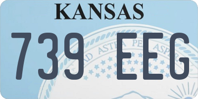 KS license plate 739EEG