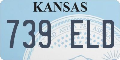 KS license plate 739ELD