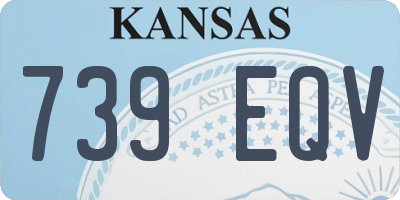 KS license plate 739EQV