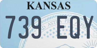 KS license plate 739EQY