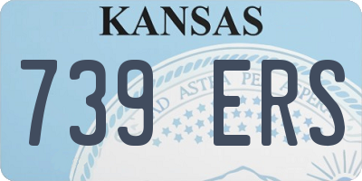 KS license plate 739ERS