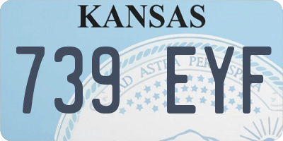 KS license plate 739EYF