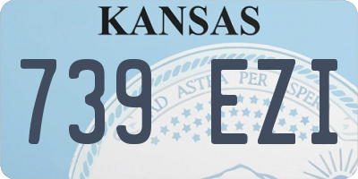 KS license plate 739EZI
