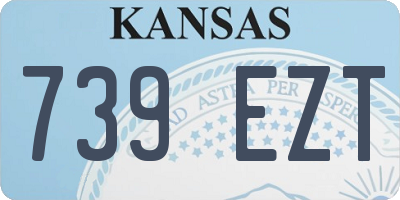 KS license plate 739EZT