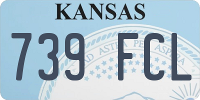 KS license plate 739FCL