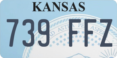 KS license plate 739FFZ