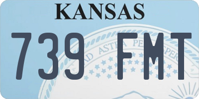 KS license plate 739FMT