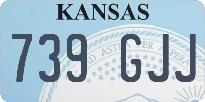 KS license plate 739GJJ