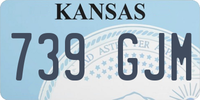 KS license plate 739GJM