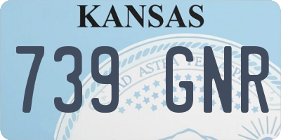 KS license plate 739GNR