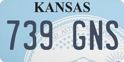 KS license plate 739GNS