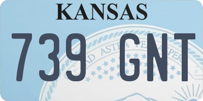 KS license plate 739GNT
