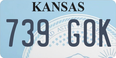 KS license plate 739GOK