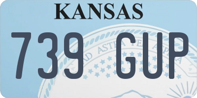 KS license plate 739GUP