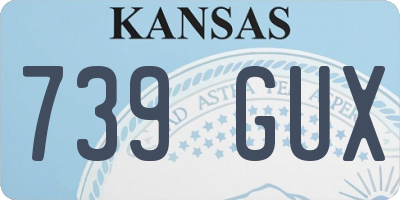 KS license plate 739GUX