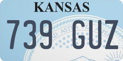 KS license plate 739GUZ