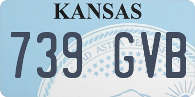 KS license plate 739GVB