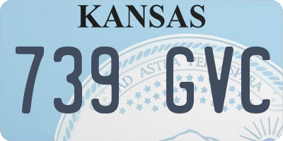 KS license plate 739GVC