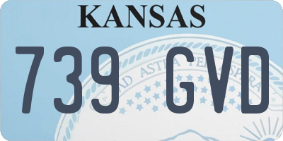 KS license plate 739GVD