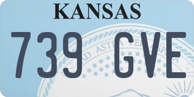 KS license plate 739GVE