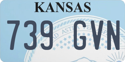 KS license plate 739GVN