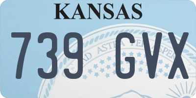 KS license plate 739GVX