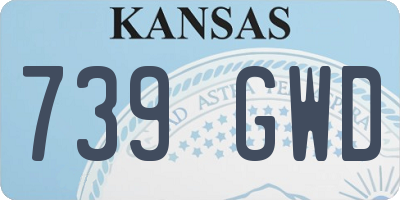 KS license plate 739GWD