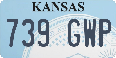 KS license plate 739GWP