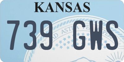 KS license plate 739GWS