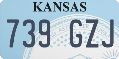 KS license plate 739GZJ