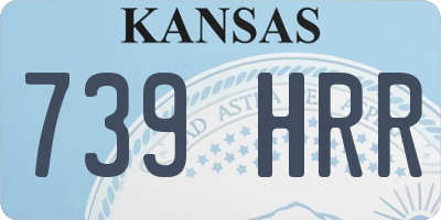 KS license plate 739HRR