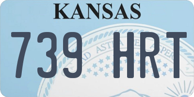 KS license plate 739HRT