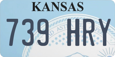 KS license plate 739HRY