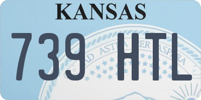 KS license plate 739HTL