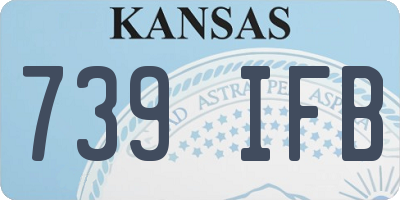 KS license plate 739IFB
