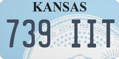 KS license plate 739IIT