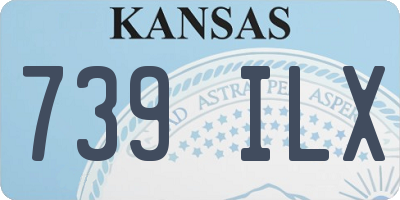 KS license plate 739ILX