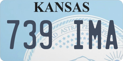 KS license plate 739IMA