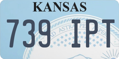 KS license plate 739IPT