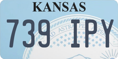 KS license plate 739IPY
