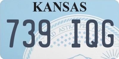 KS license plate 739IQG